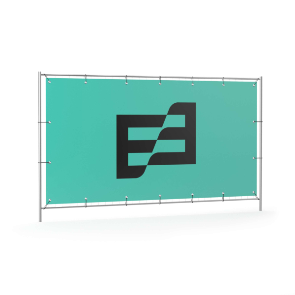 Construction site fencing banner