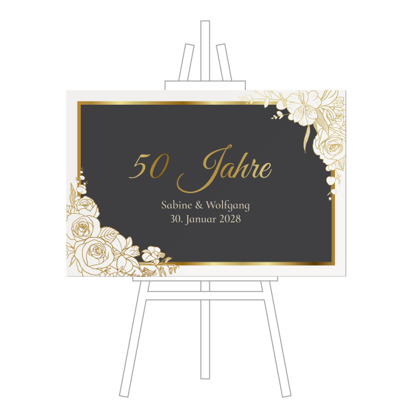 Schild - 50 Jahre