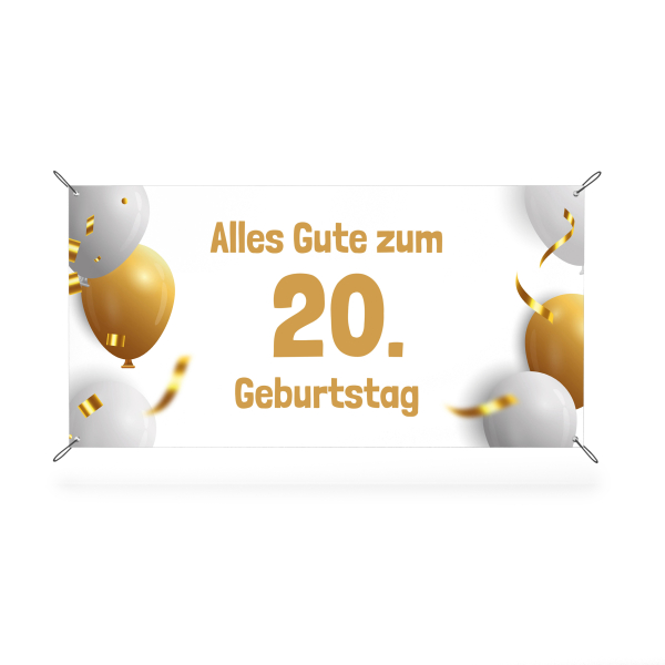 Banner - Alles Gute zum 20. Geburtstag