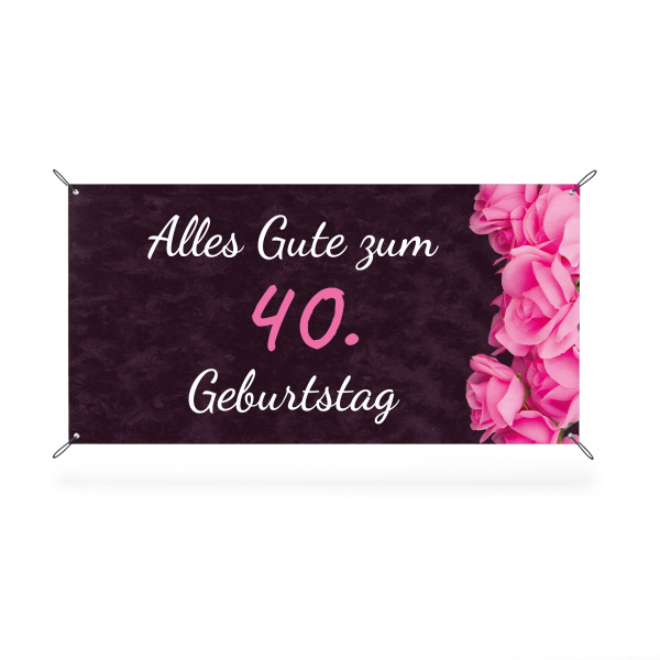 Banner - Alles Gute zum 40. Geburtstag