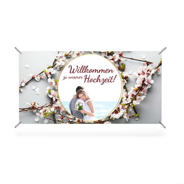 Banner - Willkommen zu unserer Hochzeit II