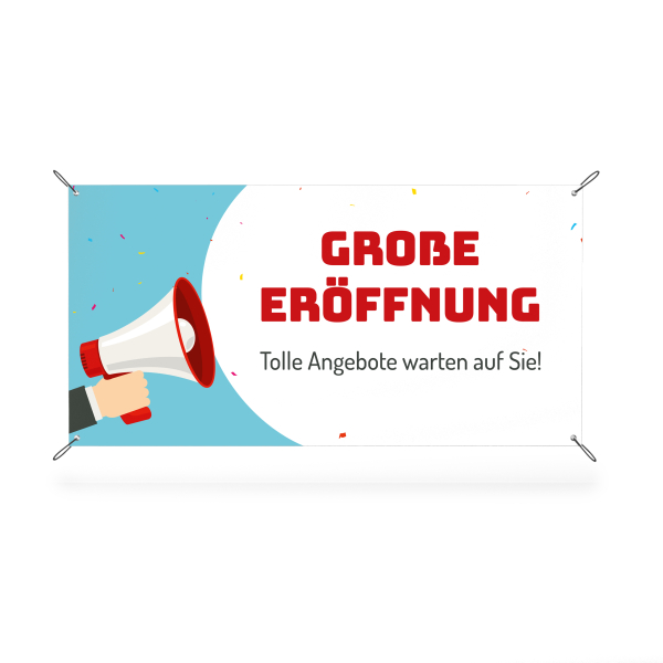Banner - Große Eröffnung