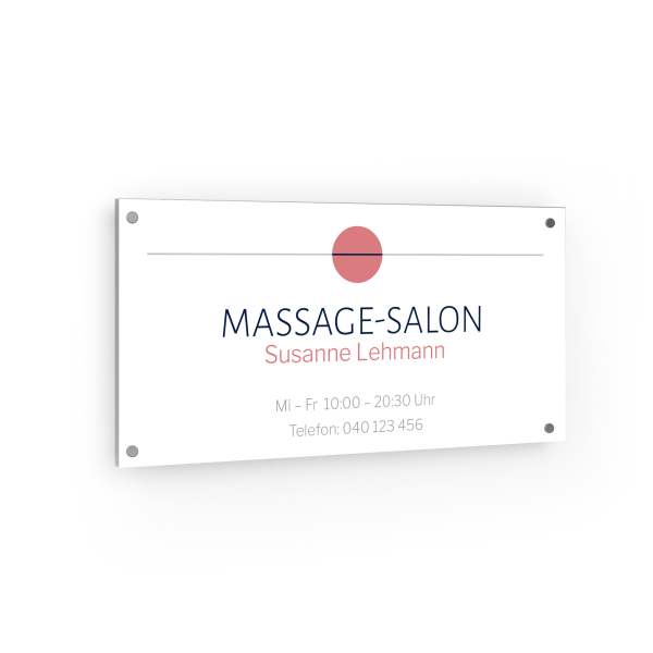 Firmenschild - Massage-Salon