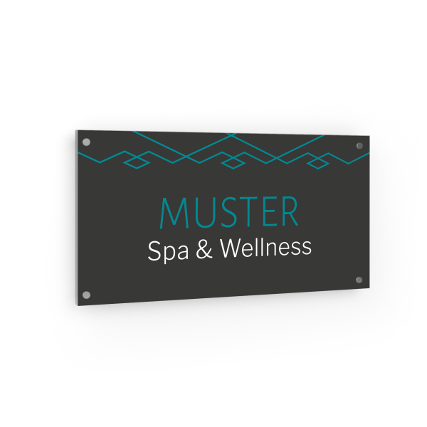 Firmenschild - Spa & Wellness