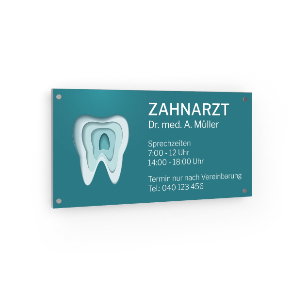 Praxisschild - Zahnarzt IV