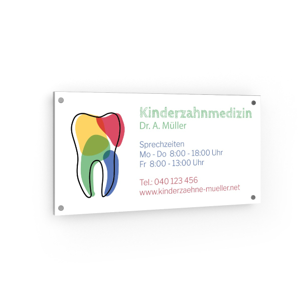 Praxisschild - Zahnarzt VI