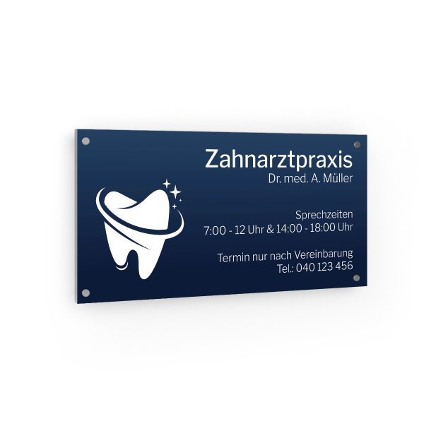 Praxisschild - Zahnarzt I