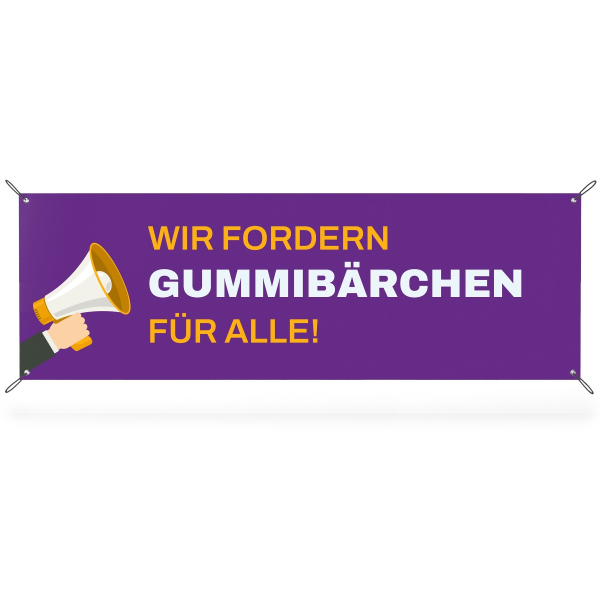 Banner 3:1 - Gummibärchen für Alle