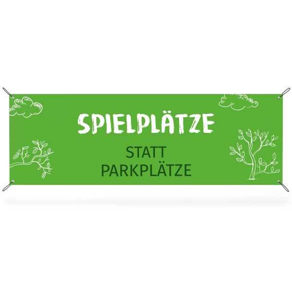 Banner 3:1 - Spielplätze statt Parkplätze