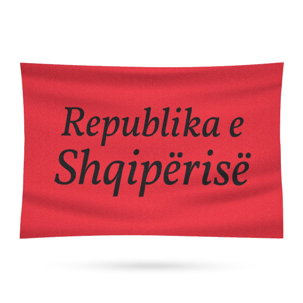 Fahne - Albanien Flagge
