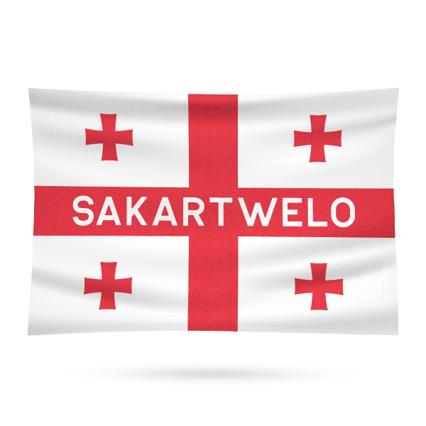 Fahne - Georgien Flagge