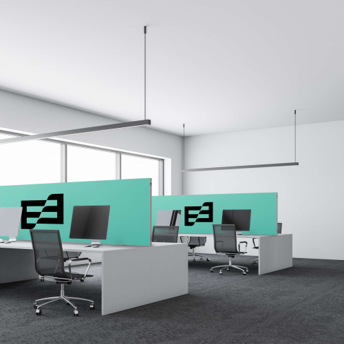 Acoustic table partition