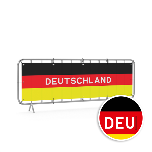 Absperrgitter Banner - Deutschland-Design