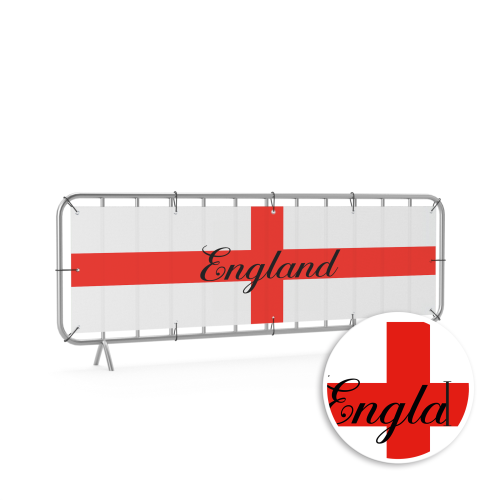 Absperrgitter Banner - England-Design