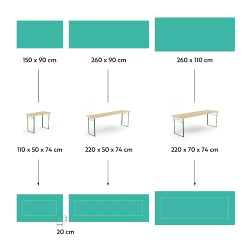 Tischdecke Biertisch