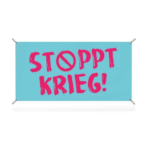 Banner 2:1 - Stoppt Krieg