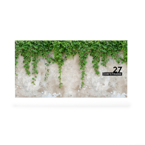 Garten Sichtschutz - Betonwand