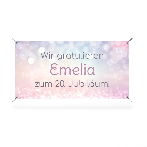 Banner - Wir gratulieren zum Jubiläum