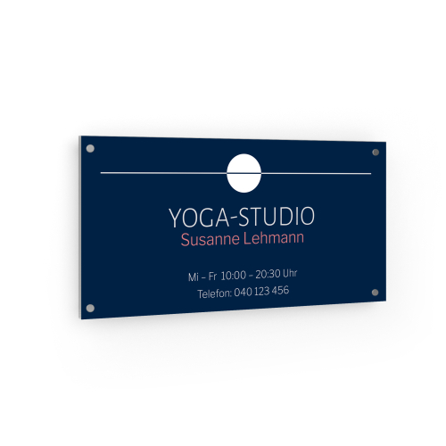 Firmenschild - Yoga-Studio