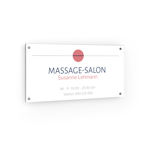 Firmenschild - Massage-Salon
