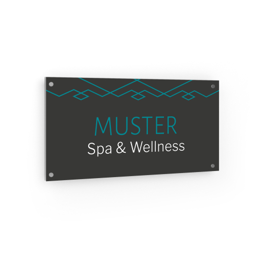 Firmenschild - Spa & Wellness