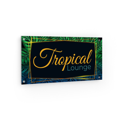 Firmenschild - Tropical Lounge