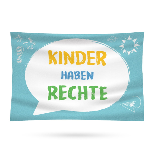 Fahne - Kinder haben Rechte