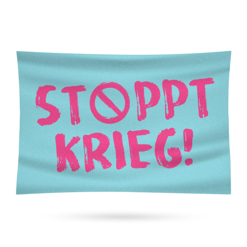 Fahne - Stoppt Krieg
