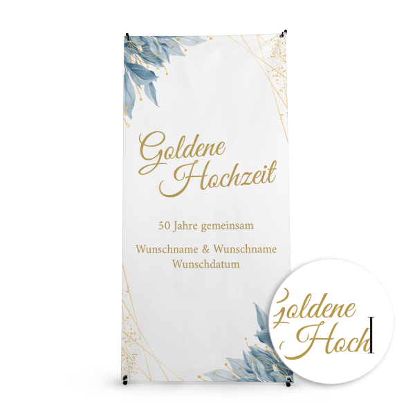X-Banner - Goldene Hochzeit