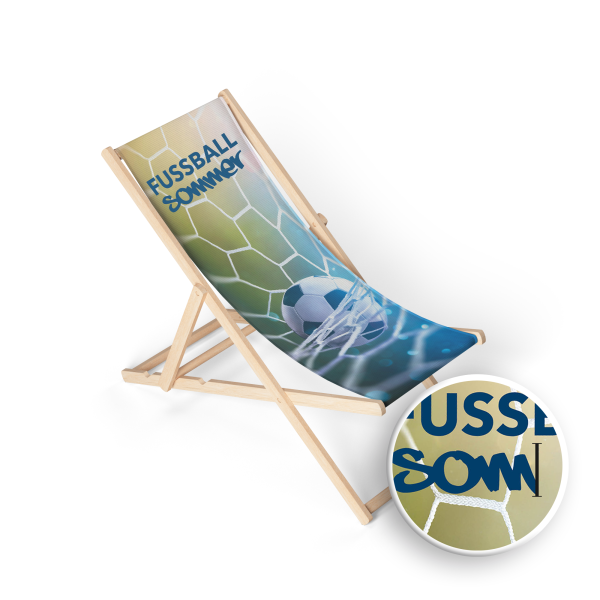Liegestuhl - Fußball Sommer