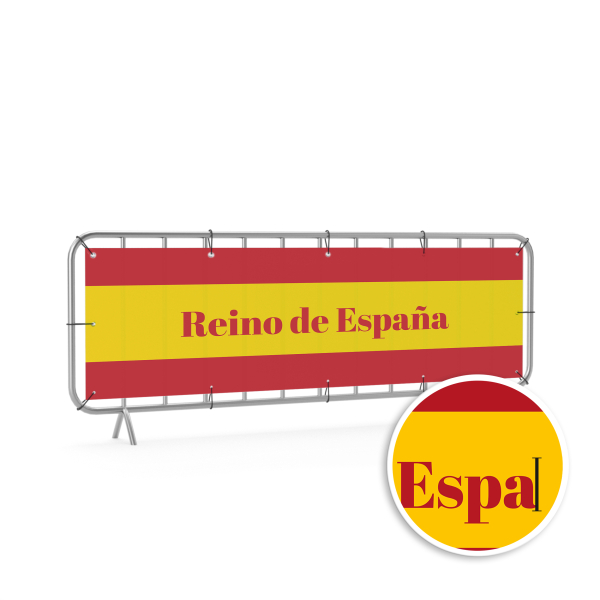 Absperrgitter Banner - Spanien-Design