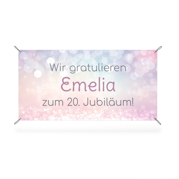 Banner - Wir gratulieren zum Jubiläum