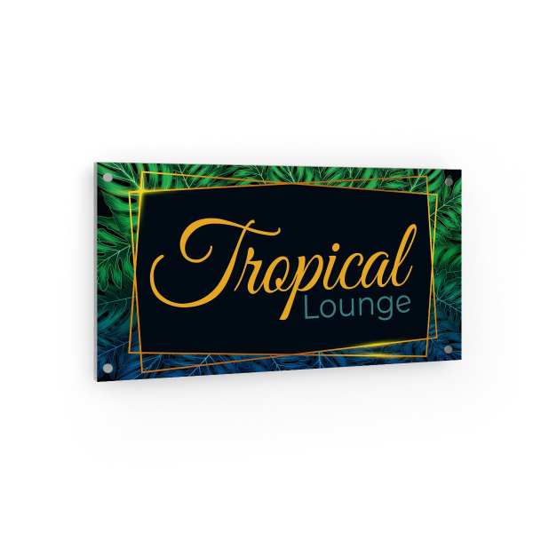 Firmenschild - Tropical Lounge