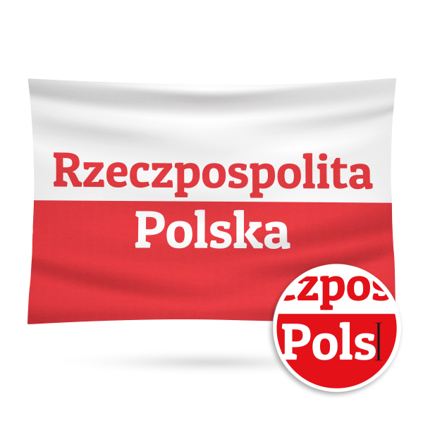 Fahne - Polen Flagge