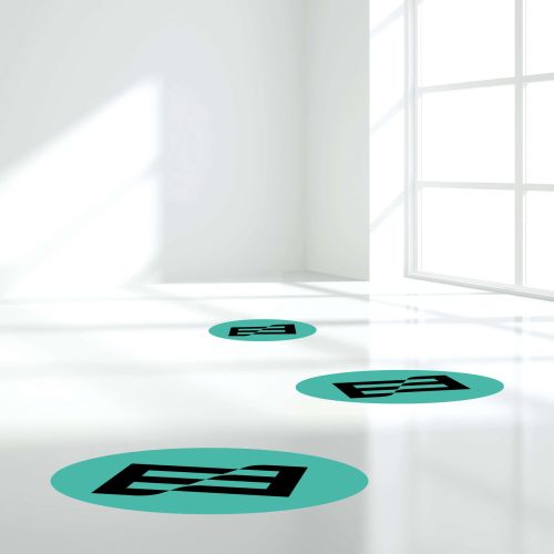 Fußbodenfolie für Bodenaufkleber