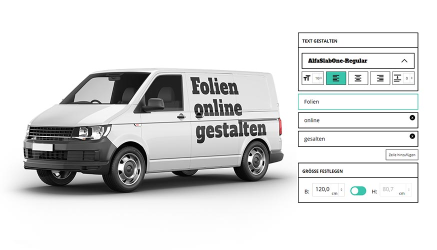 Folienplot online gestalten